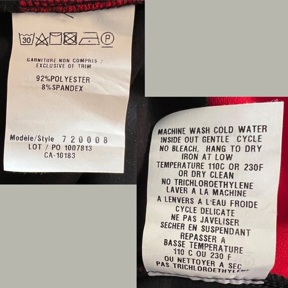 NWT Cartise Black & Red Tiered Cocktail Dress — Made in Canada — Size 6 - Picture 16 of 16